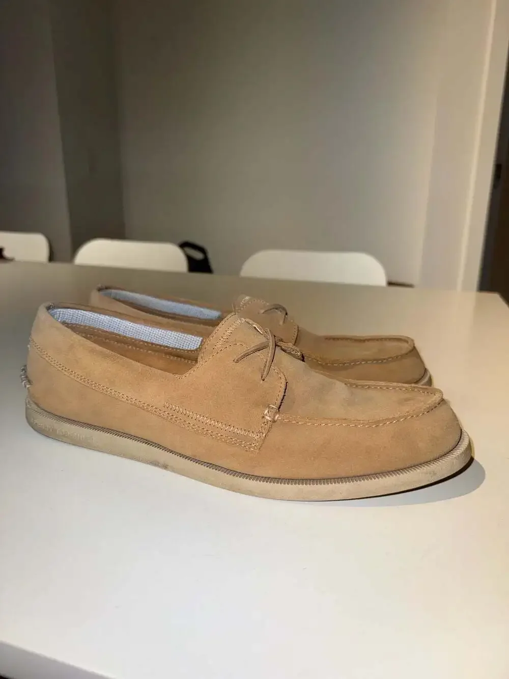 Sperry Bahama II Suede Boat Shoes Tan Men's Size 13